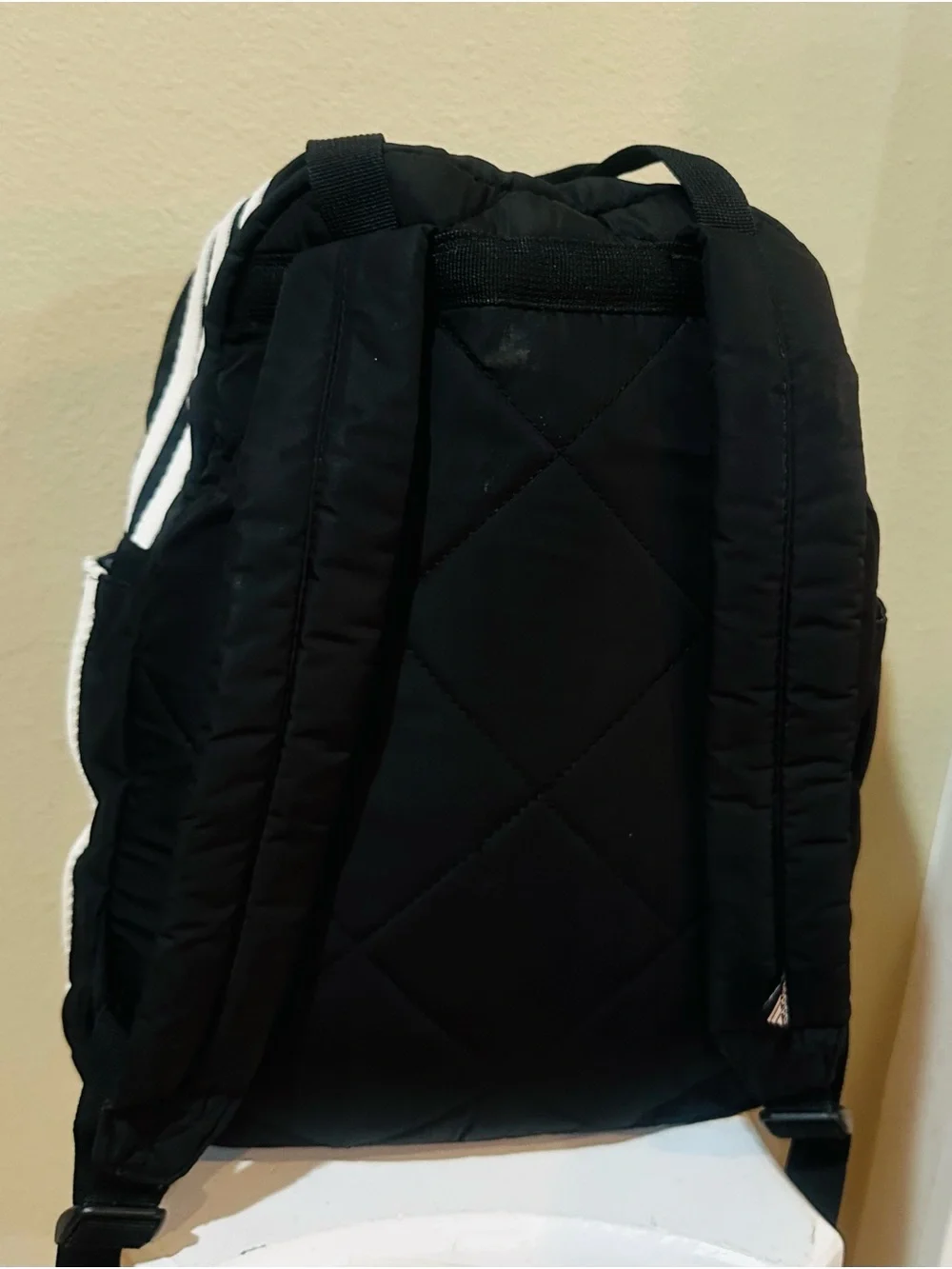 adidas Black Men's Everyday Backpack with Front Zip Pocket